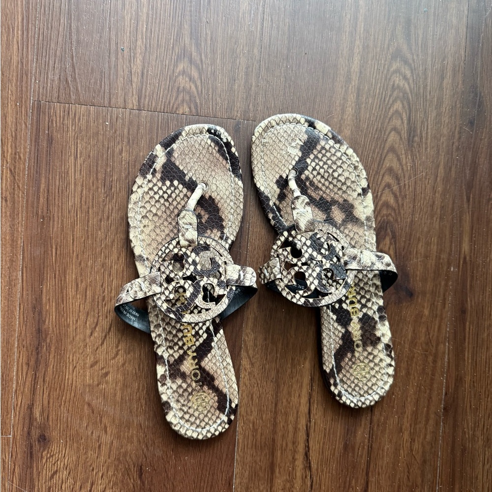 Snakeskin Tory Burch Pattern Sandals
